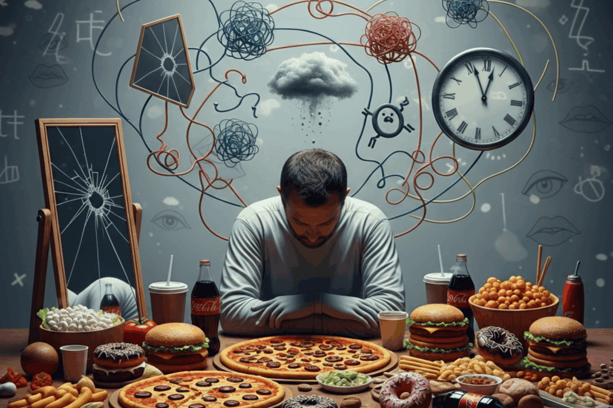 Recognizing the symptoms of binge eating disorder; including frequent binge episodes, eating when not physically hungry, and intense feelings of guilt afterward—is the first step toward breaking free from the cycle. With the right support, individuals can reduce binge episodes, manage co-occurring conditions, and rebuild a healthier relationship with food. Eating feeling disgusted. Feeling physically hungry eating.